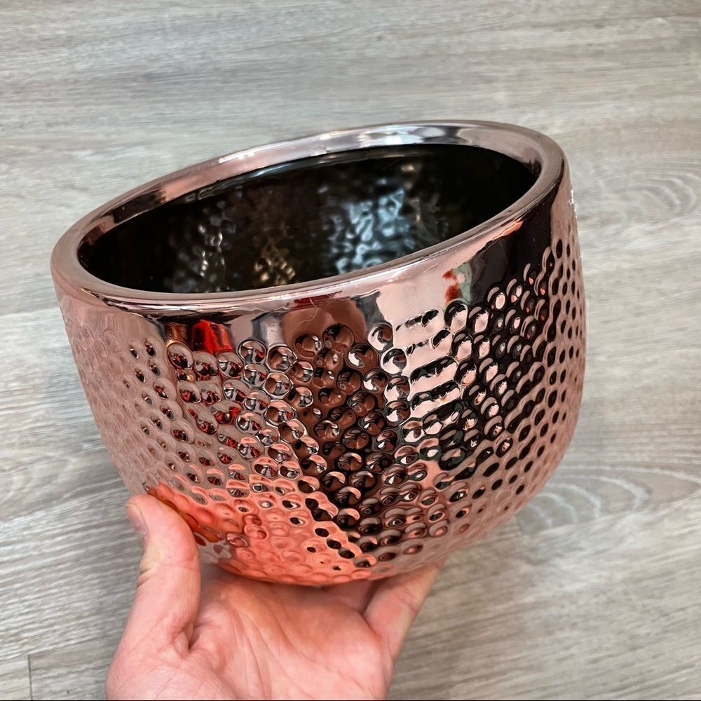 Ceramic Vase Planter Rose Gold Office Home Decor